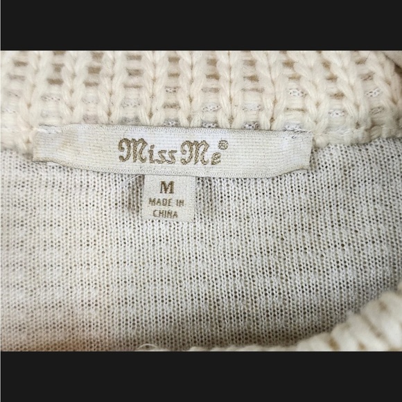 Miss Me Cream Faux Fur Sweater Vest with Pockets - Picture 3 of 7